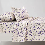 Purple Floral - Flat Sheet
