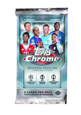 2025-26 Topps Chrome UEFA Club Competitions Soccer Hobby Box