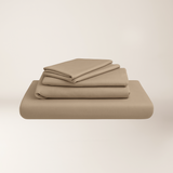 Beige - Dyed Satin Set
