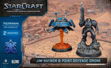 StarCraft Tabletop Miniatures Game: Terran - Jim Raynor & Point Defense Drone *Expected Release Date of August 2026*