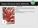 2024-25 Topps UEFA Club Competitions Chrome Soccer Blaster Box
