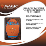 Toynk Magic: The Gathering Card Back Fleece Throw Blanket | 45 x 64 Inches