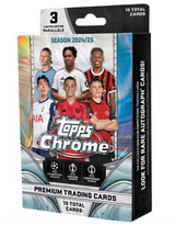 2024-25 Topps UEFA Club Competitions Chrome Soccer Hanger Box