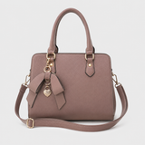 Vamtron Structured Top Handle Satchel Bag with Shoulder Strap