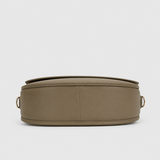 Vamtron Taupe Saddle Crossbody Bag